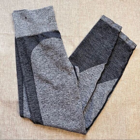 Love PINK Victorias Secret Seamless Leggings Gray Charcoal Size Small - Picture 6 of 7